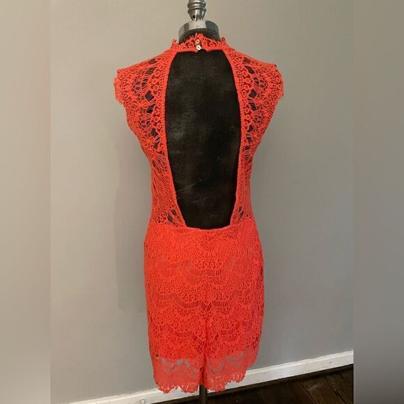 Free People Backless Lace Dress Size Medium - Picture 2 of 10